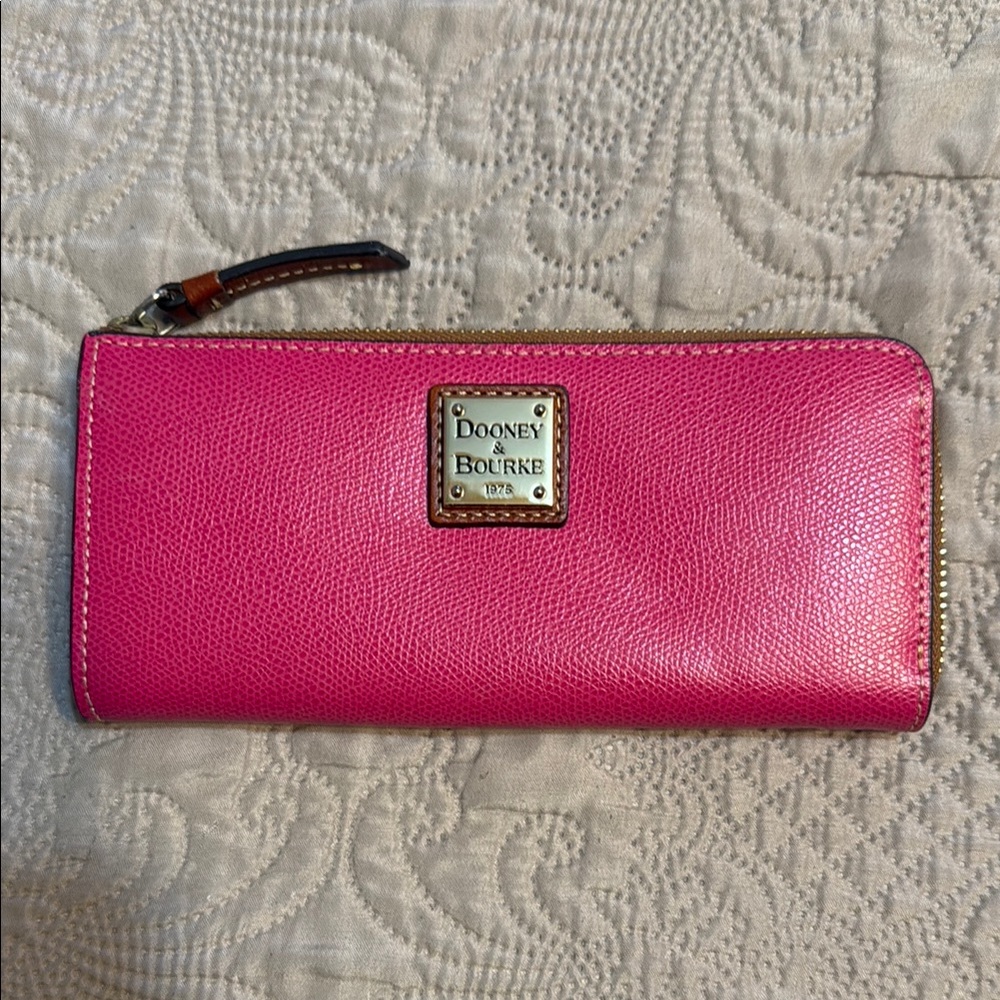 Dooney & Bourke Pink Leather Wallet